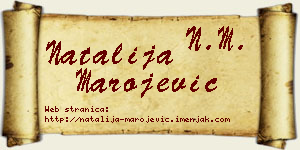 Natalija Marojević vizit kartica